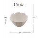 Bowl 13x7cm Decorativo De Cerâmica Banana Leaf Branco